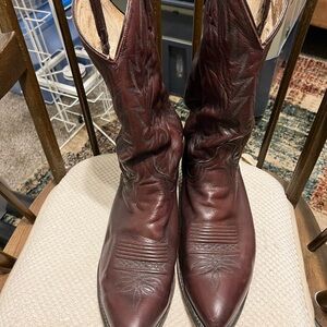 Dan Post Men's Burgundy Leather Boots